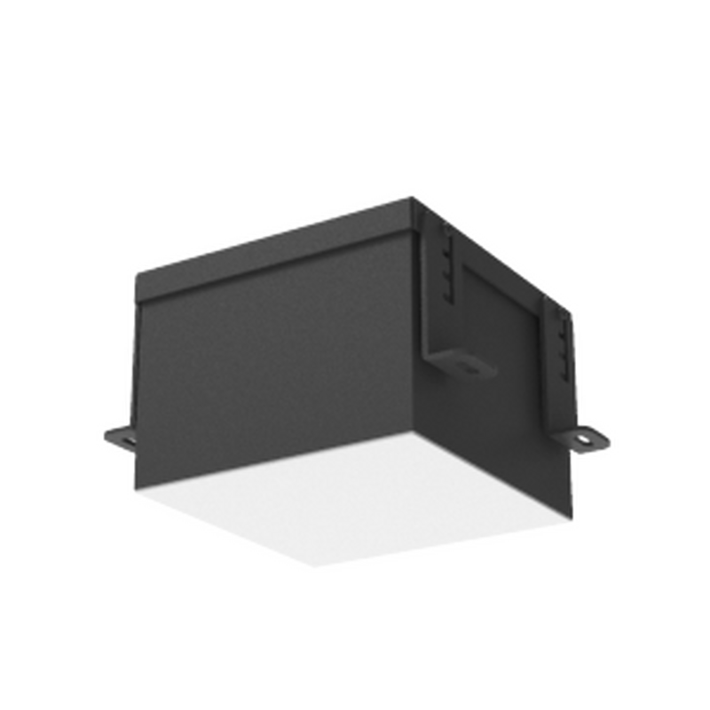 Светодиодный светильник VARTON DL-Grill 150х150 мм 24 Вт CRI90 для потолка Грильято с шириной ламели 10 мм встраиваемый 4000 К 140х140х100 мм IP54 RAL9005 черный муар DALI