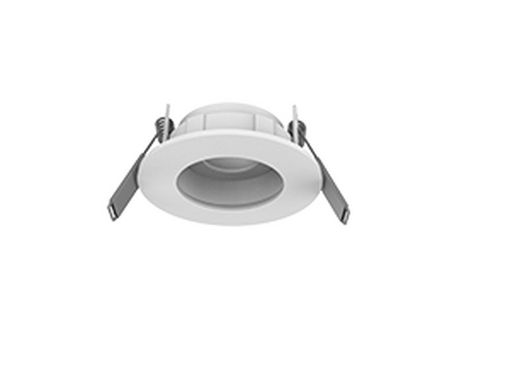 Рамка для модульного светильника Varton Hottel 04 круглая с круглым большим отверстием встраиваемая 65 х 22 мм (м. о. 52 мм) белая поворотная