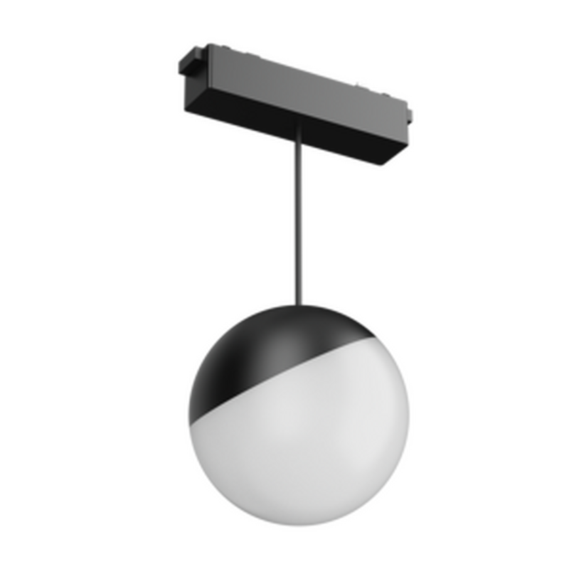 Светодиодный светильник VARTON трековый подвесной Sphere ⌀100 для магнитной системы Galakti 122x100x223 мм 6 Вт 3000 K черный CRI>93