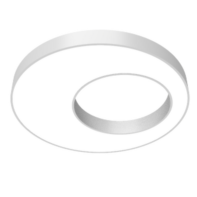 Светодиодный светильник VARTON Cosmo excentric 900х115 мм 70 Вт подвесной CRI90 4000 K RAL9003 белый муар с рассеивателем опал диммируемый по протоколу DALI