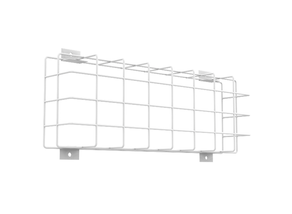 Защитная решетка для аварийного светильника IP65 390х134мм белая с набором креплений
