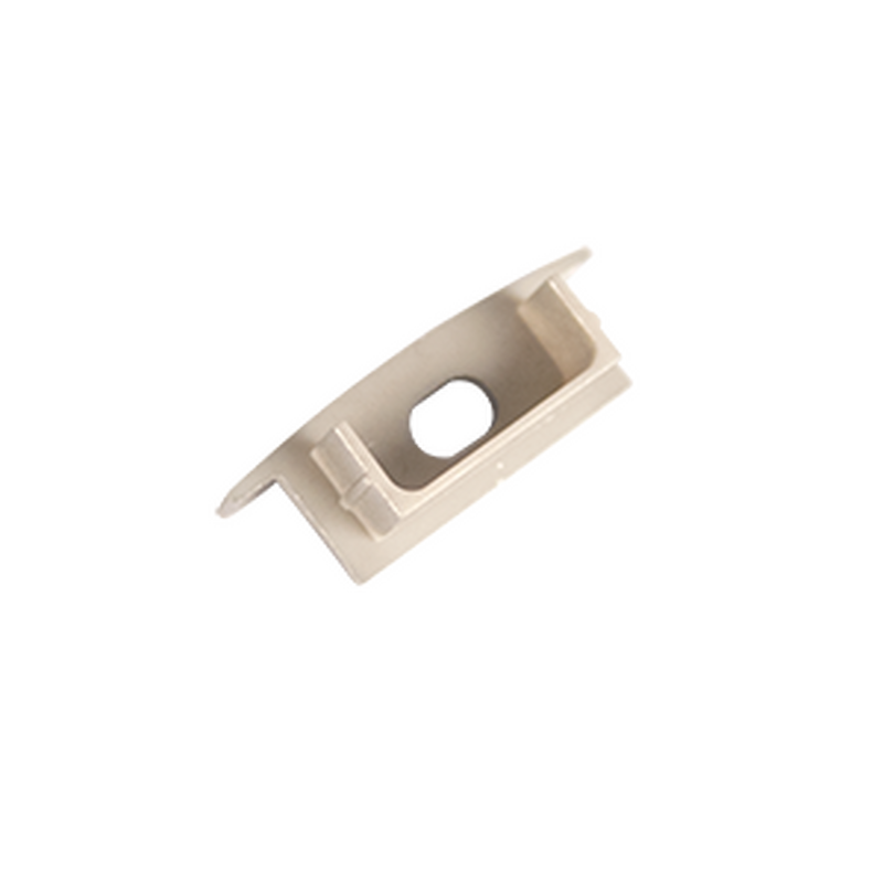 Торцевая крышка для встраиваемого профиля с отверстием пластик 30х11 мм