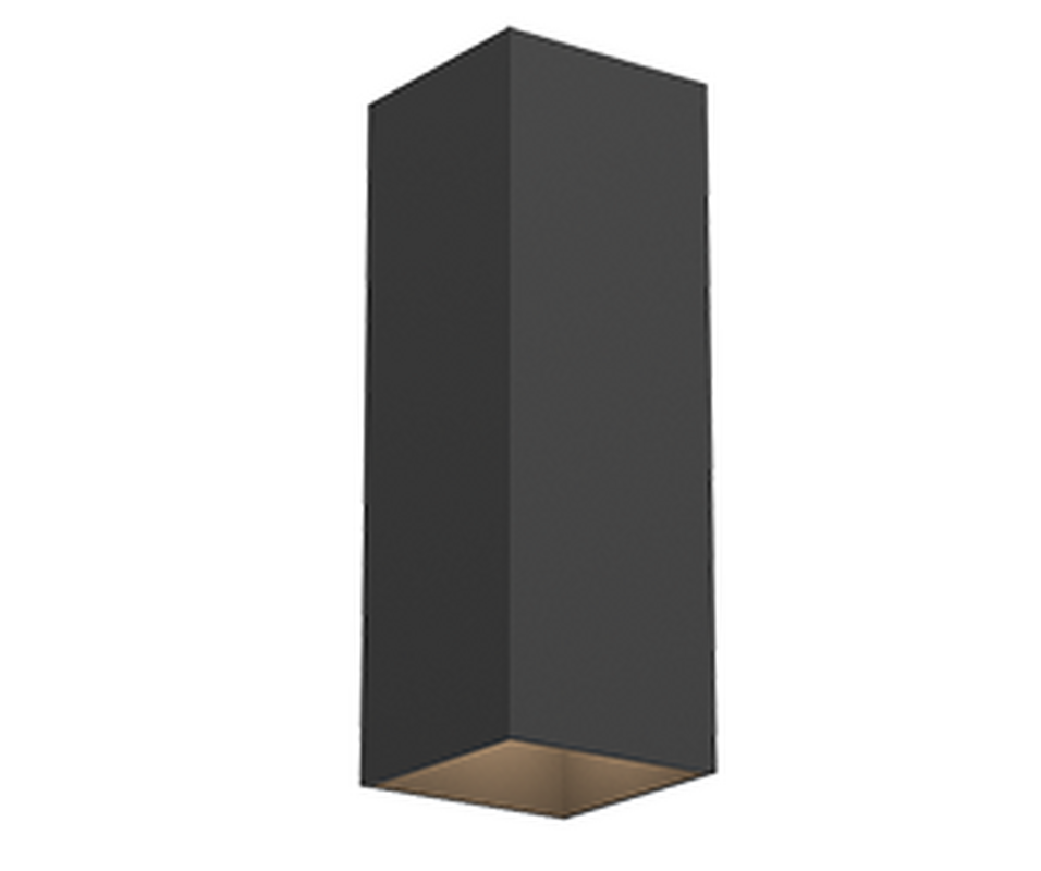 Светодиодный светильник VARTON WL-Cube настенный 10 Вт 4000 K 80х80х230 мм угол 60° IP54 RAL9005 черный муар