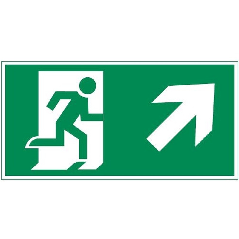 Vault SST пиктограмма "Выход вправо вверх" 200х400мм