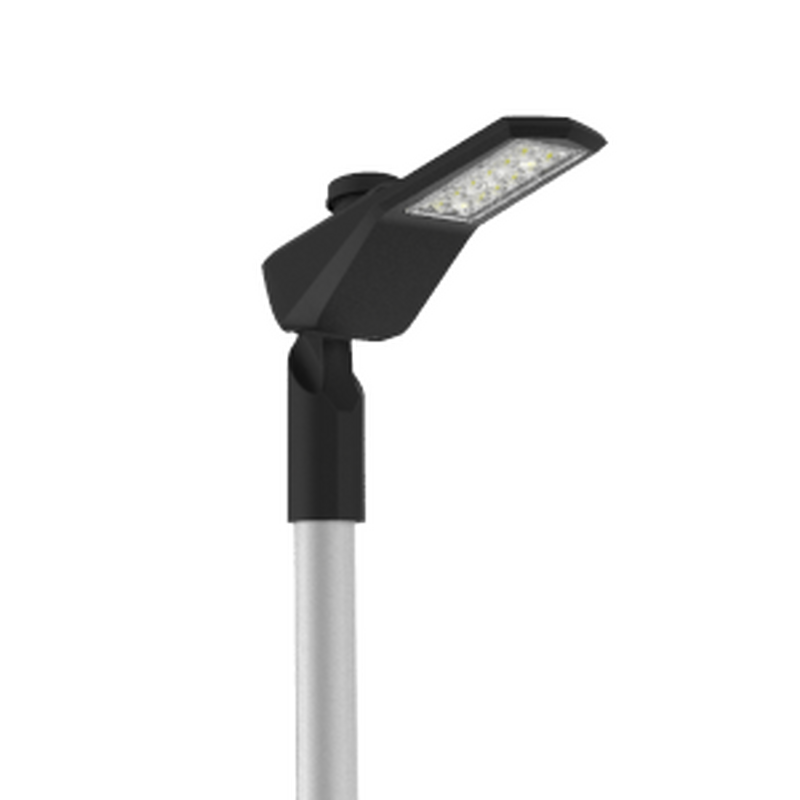 Светодиодный светильник VARTON уличный Levante Crosswalk 50 Вт кронштейн 48 мм 5000 K 1..10V NEMA RAL9005 черный муар