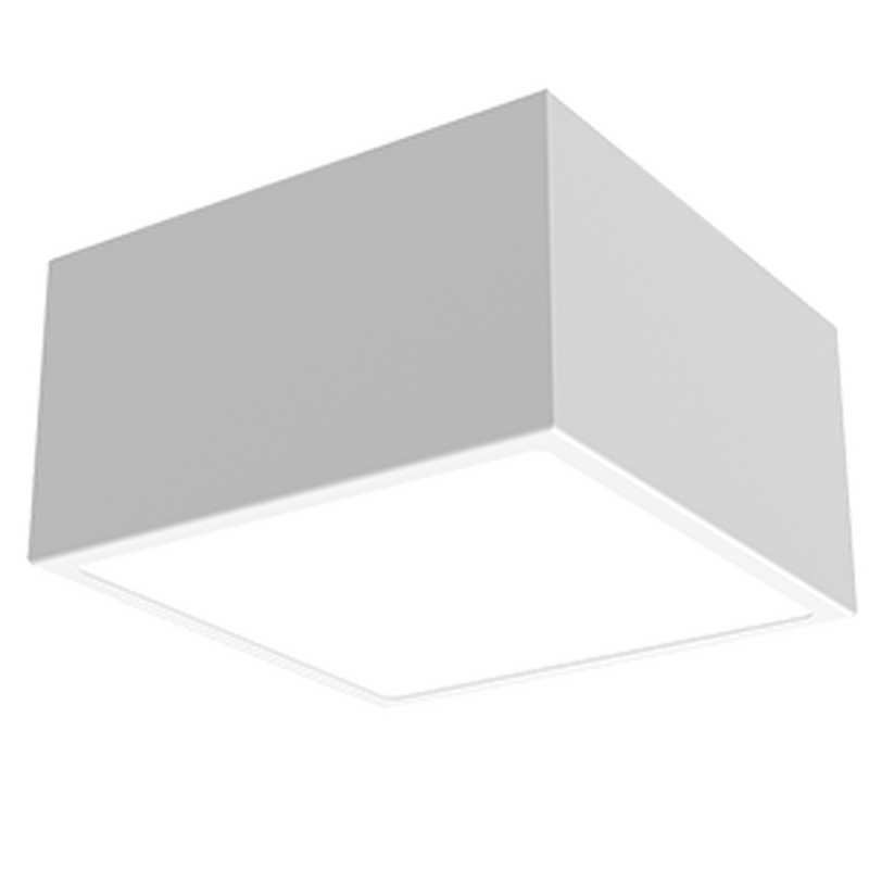 Светодиодный светильник VARTON DL-Box 15 Вт накладной 4000 K 140х140х170 мм RAL9003 белый муар с рассеивателем опал