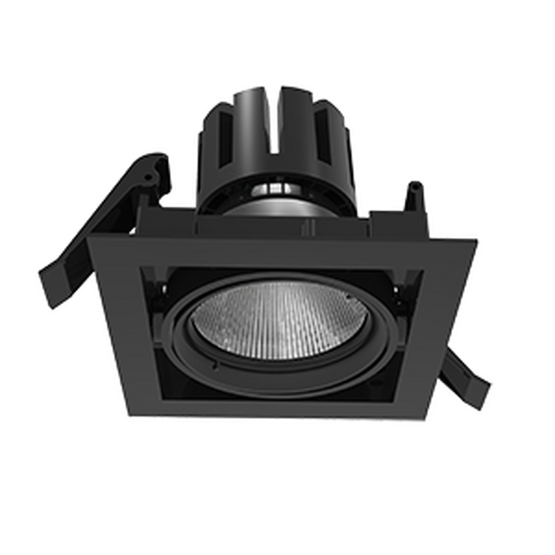 Светодиодный светильник VARTON DL-Tetris поворотный 35° 165х165х140 мм 25 Вт 4000 K IP20 RAL9005 черный матовый