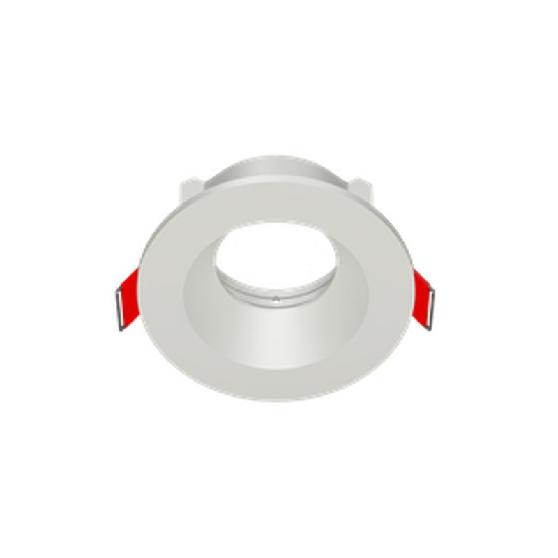 Рамка для модульного светильника "ВАРТОН" FLEX 50 01 круглая встраиваемая 90х30мм RAL9010