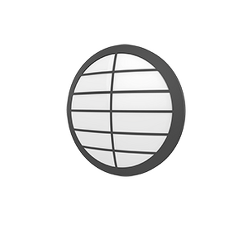 Светодиодный светильник VARTON NERO FLEX 15 Вт 3000 K 298х77 мм IP65 черный с рамкой решетка с микроволновым датчиком движения