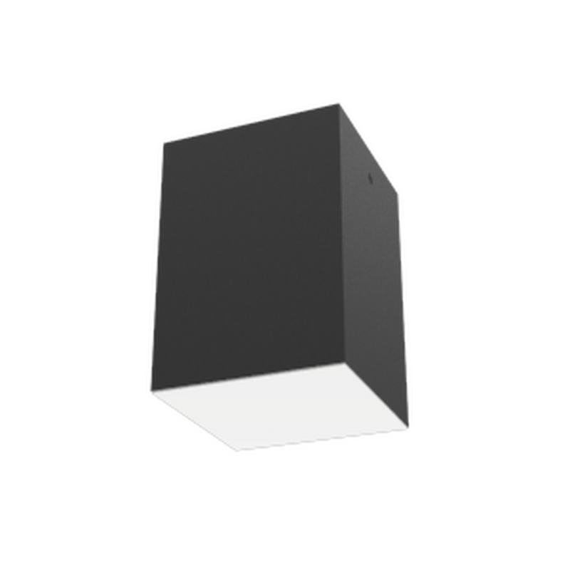 Светодиодный светильник VARTON DL-Box 15 Вт накладной 3000 К 120x120x170 мм RAL9005 черный муар с рассеивателем опал DALI