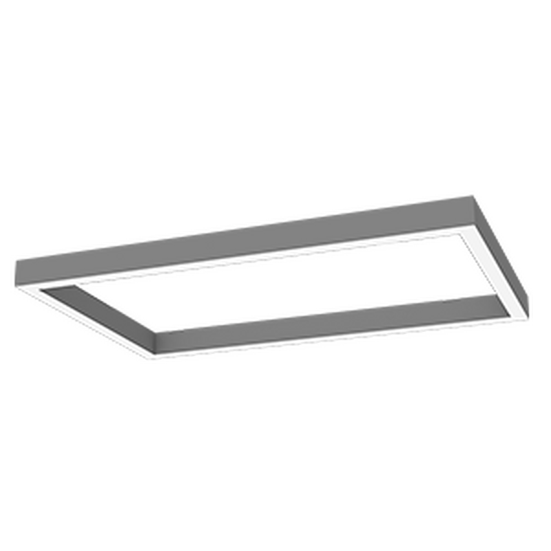 Cветильник VARTON Х-line прямоугольник 90 Вт подвесной 3000 К 1050x595x100 мм металлик с рассеивателем опал