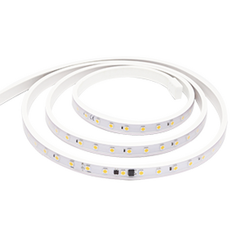 LED лента "ВАРТОН" 8W/m 230V AC 3000K 50m x16mm IP65 SMD5050 54 LED/м (упаковка 50 м) скобы для монтажа в комплекте