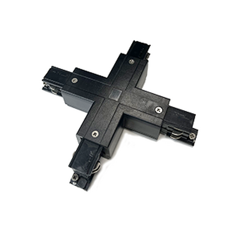 Соединитель X-образный черный