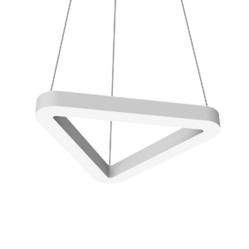 Светильник VARTON Enso T 430x385x40 мм 29 Вт CRI90 3000 K подвесной RAL9003 белый матовый с рассеивателем опал