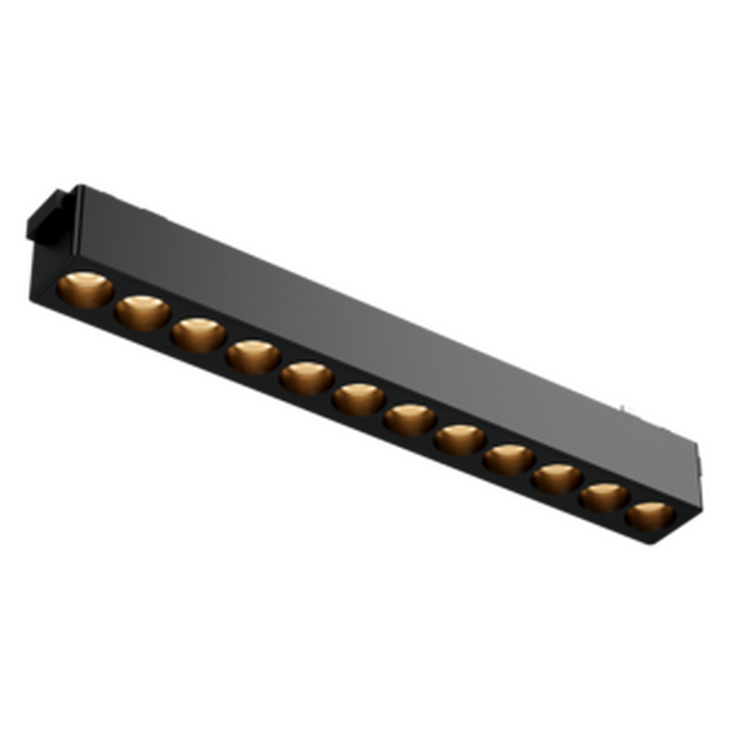 Светодиодный светильник VARTON трековый линейный Comfort L230 для магнитной системы Galakti 230х26х24 мм 12 Вт 3000 K 24° CRI>90 черный