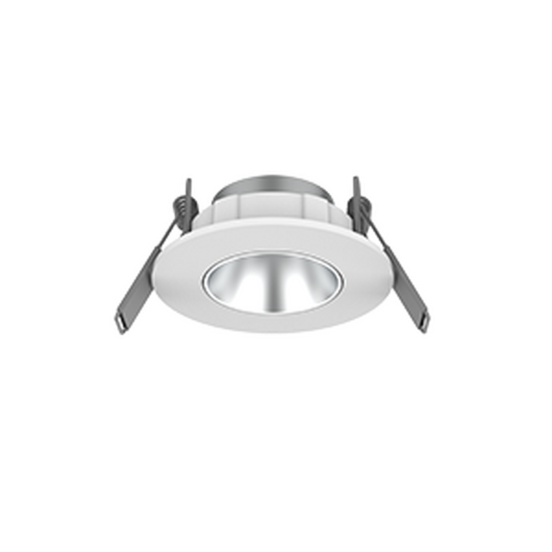 Рамка для модульного светильника Varton Hottel 01 круглая встраиваемая 65 х 24 мм (м. о. 52 мм) белая серебряный рефлектор