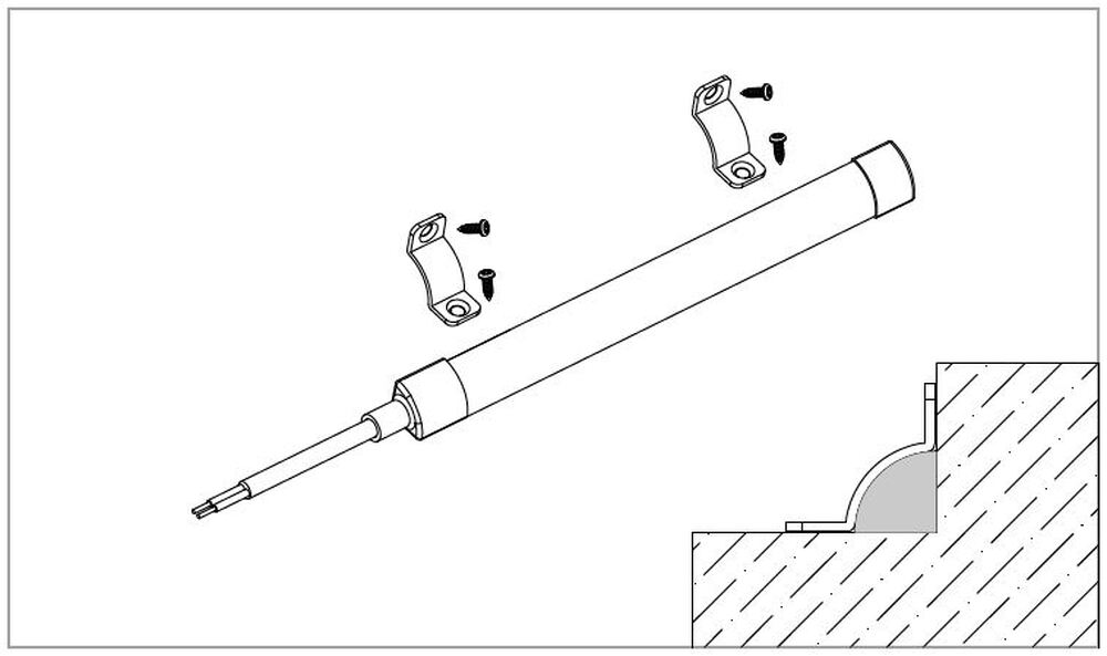 Комплект монтажных клипс для ленты Neon LIFE 1010 угловой  20 шт