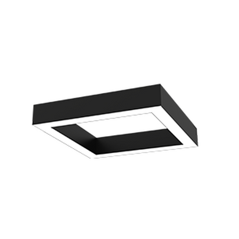 Cветильник VARTON Х-line квадрат 40 Вт подвесной  4000 К 575x575x100 мм RAL9005 черный муар с рассеивателем опал