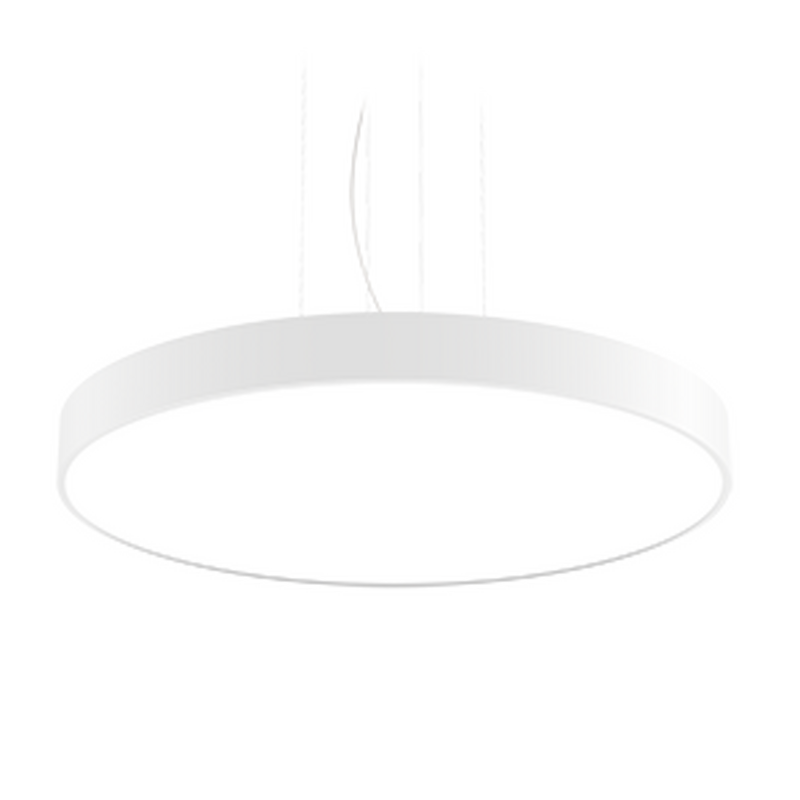 Светодиодный светильник VARTON Cosmo 1200х115 мм 120 Вт подвесной CRI90 4000 K с рассеивателем опал RAL9003 белый муар