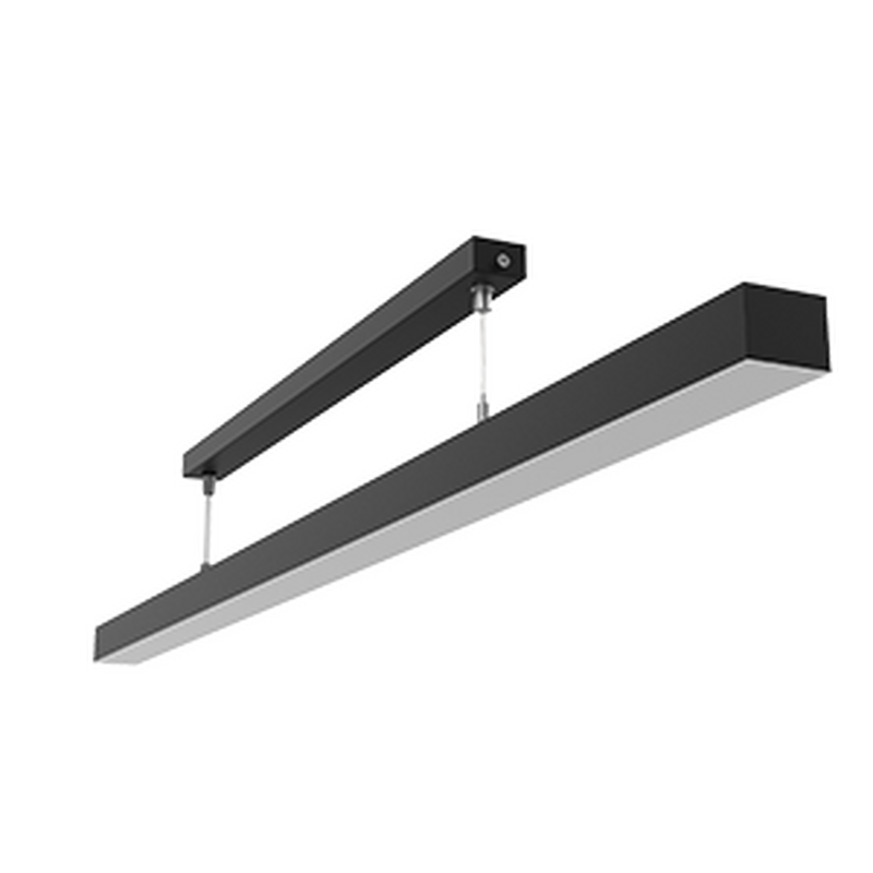 Светодиодный светильник VARTON подвесной Qubo-line 1510х50х40 мм 30 Вт 4000 К с рассеивателем опал DALI RAL9005 черный муар