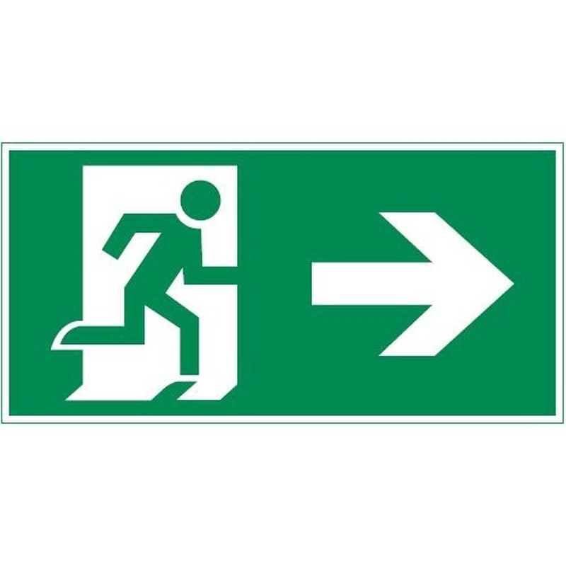 Vault пиктограмма "Выход вправо" 200х400мм