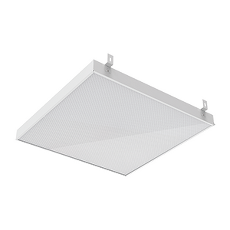 Светодиодный светильник VARTON GR070 2.0 45 Вт 5000 K 588х588х50 мм с планками для подвеса с призматическим расеивателем белый IP40