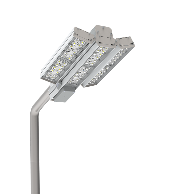 Светодиодный светильник VARTON для охранного периметра Cerberus 90 Вт консольный 4000 К IP67 DALI RAL7045 серый