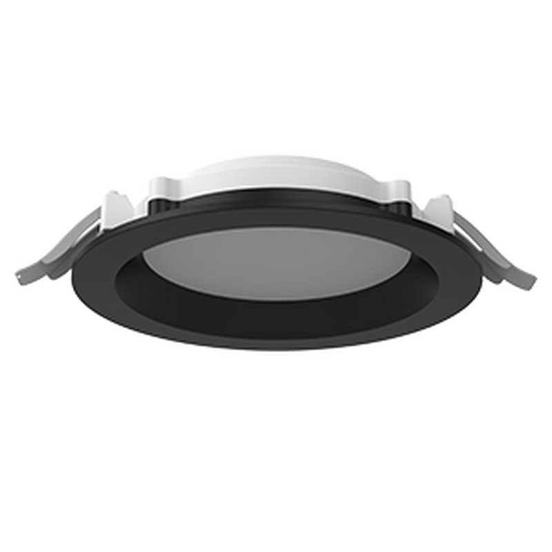 Светодиодный светильник VARTON DL-01 Pro 160 мм 20 Вт 3000 К CRI90 176x51 мм IP65/40 RAL9005 черный муар с рассеивателем опал аварийный автономный постоянного действия