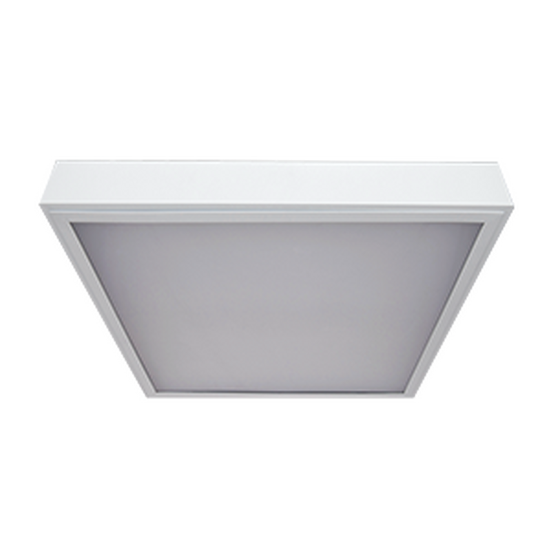 Люминесцентный светильник VARTON A070 4х18 офисный накладной 620х620х80 мм IP20 с рассеивателем опал аварийный автономный постоянного действия