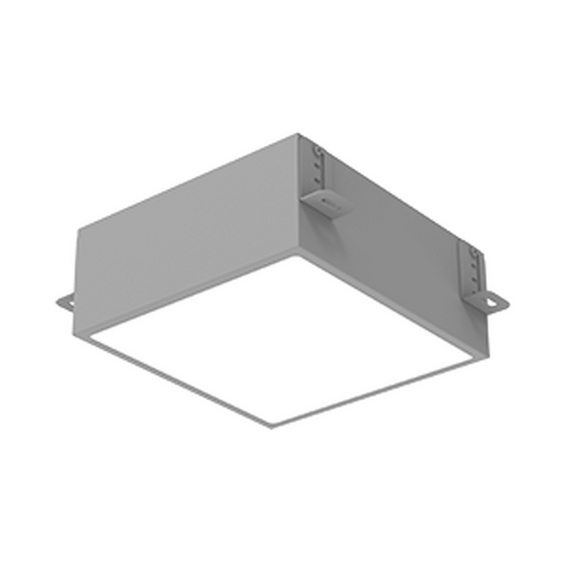 Светодиодный светильник VARTON DL-Grill 200х200 мм 20 Вт CRI90 для потолка Грильято с шириной ламели 10 мм встраиваемый 3000 К 186х186х75 мм RAL7045 серый муар DALI