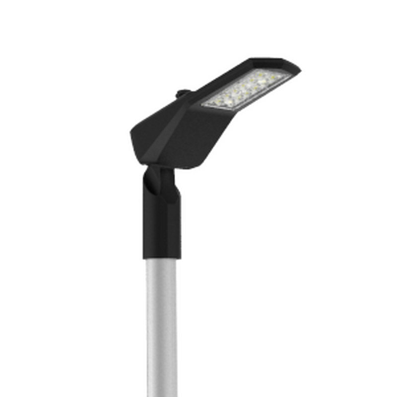 Светодиодный светильник VARTON уличный Levante Road 25 Вт кронштейн 48 мм 4000 K RAL9005 черный муар DALI ZHAGA