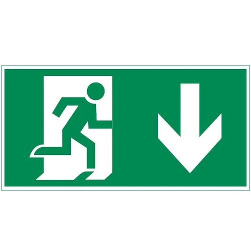 Vault SST пиктограмма "Выход вниз" 200х400мм