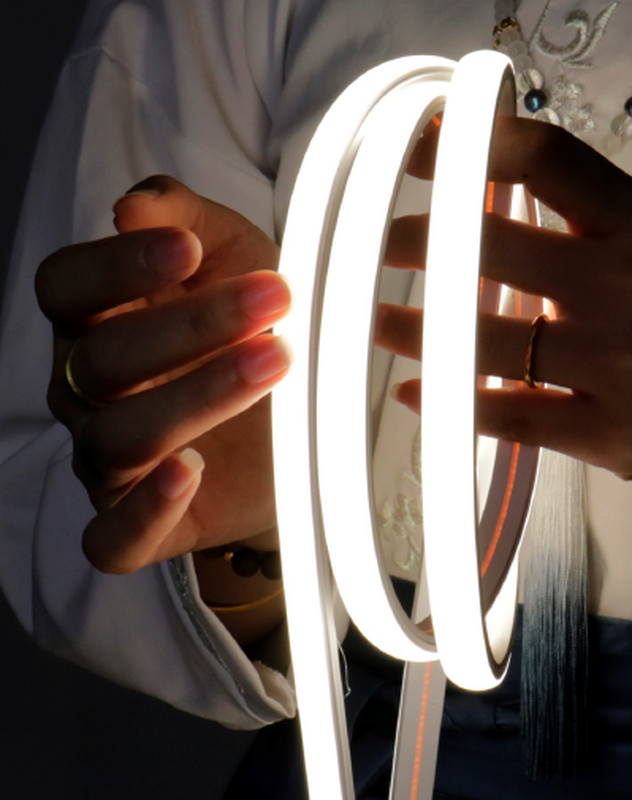 LED лента "ВАРТОН" Neon ML 12W/m 24V 3000K 05m x12mm IP67 MoonLight 480 LED/м (упаковка 5м)