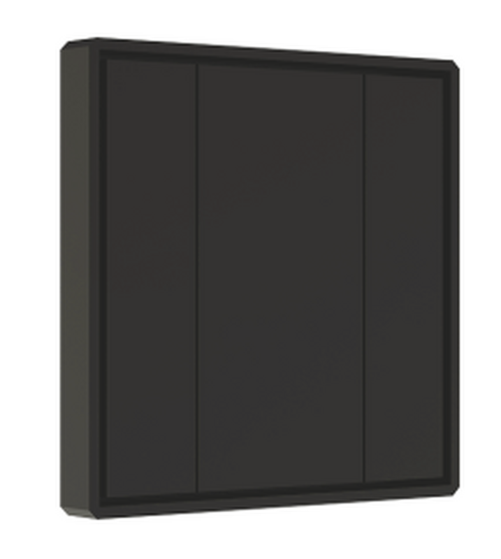 Кнопочная панель 2-х кл. пластиковый корпус, черный DA2-SW-B2-PB