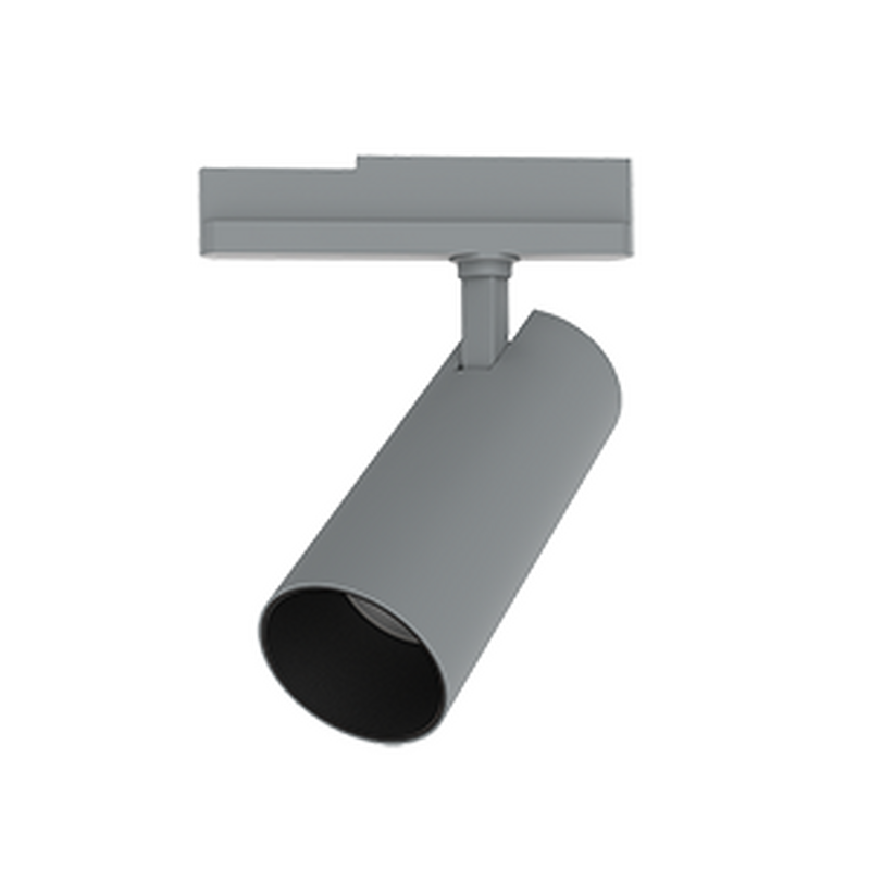 Светодиодный светильник VARTON трек TT-Vivo Marble 30 Вт 196х265х85 мм угол 35 градусов RAL7045 серый муар DALI