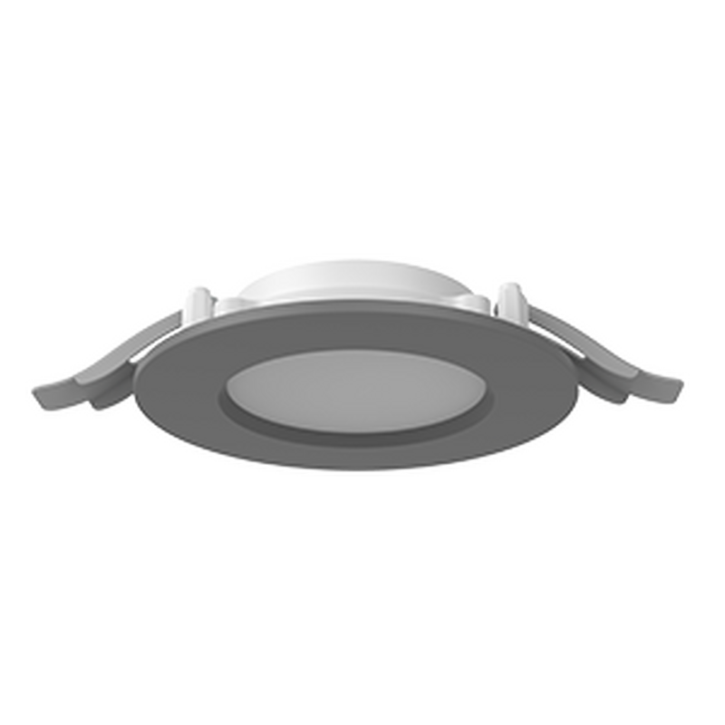 Светодиодный светильник VARTON DL-01 Slim 100 мм 10 Вт 3000 К CRI90 120x37 мм IP65/40 RAL7045 серый муар с рассеивателем опал