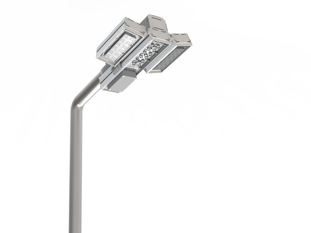 Светодиодный светильник VARTON для охранного периметра Cerberus 60 Вт консольный 4000 К IP67 RAL7045 серый