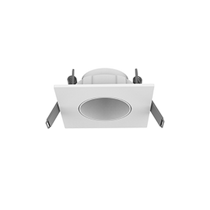 Рамка для модульного светильника Varton Hottel 02 квадратная с круглым отверстием встраиваемая 65 х 24 мм (м. о. 52 мм) белая