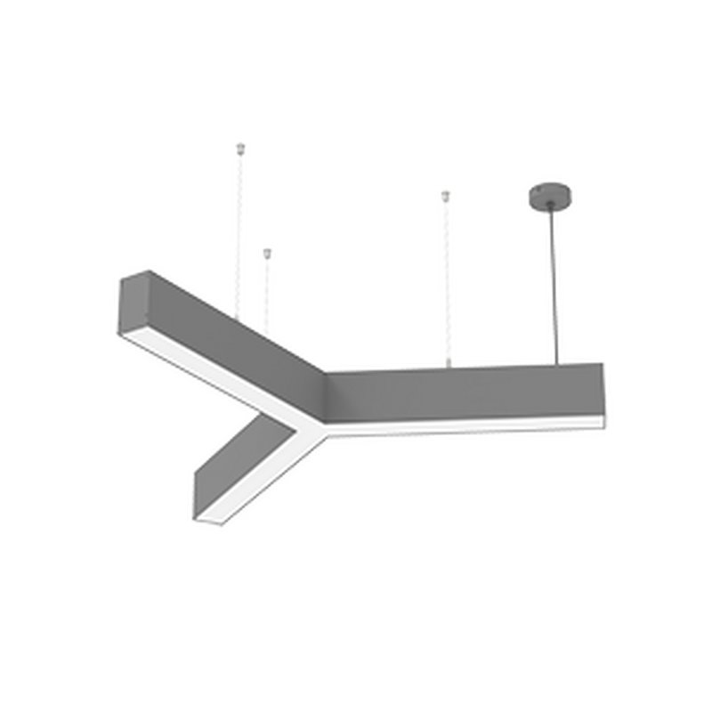 Cветильник VARTON X-line Y-образный 45 Вт 4000К 790x912х100 мм металлик с рассеивателем опал и торцевыми крышками (4 шт.)