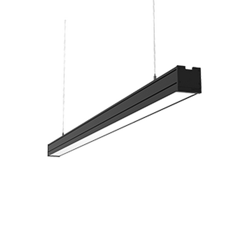 Светодиодный светильник VARTON Mercury Pro подвесной 34 Вт 3000 К 1010х65х65 мм IP54 RAL9005 черный муар с рассеивателем опал, с декоративным проводом 2 м и комплектом подвесов 2 м