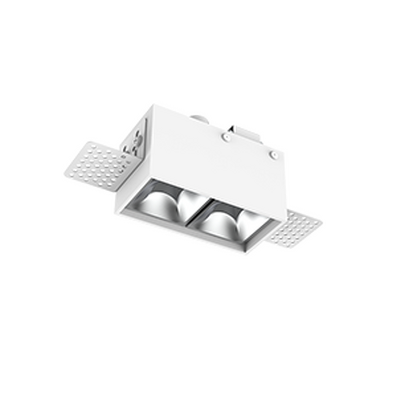 Светодиодный светильник VARTON DL-Box Reflect Multi 1x2 trimless встраиваемый 80х43х63 мм 5 Вт 4000 К 36° RAL9003 белый