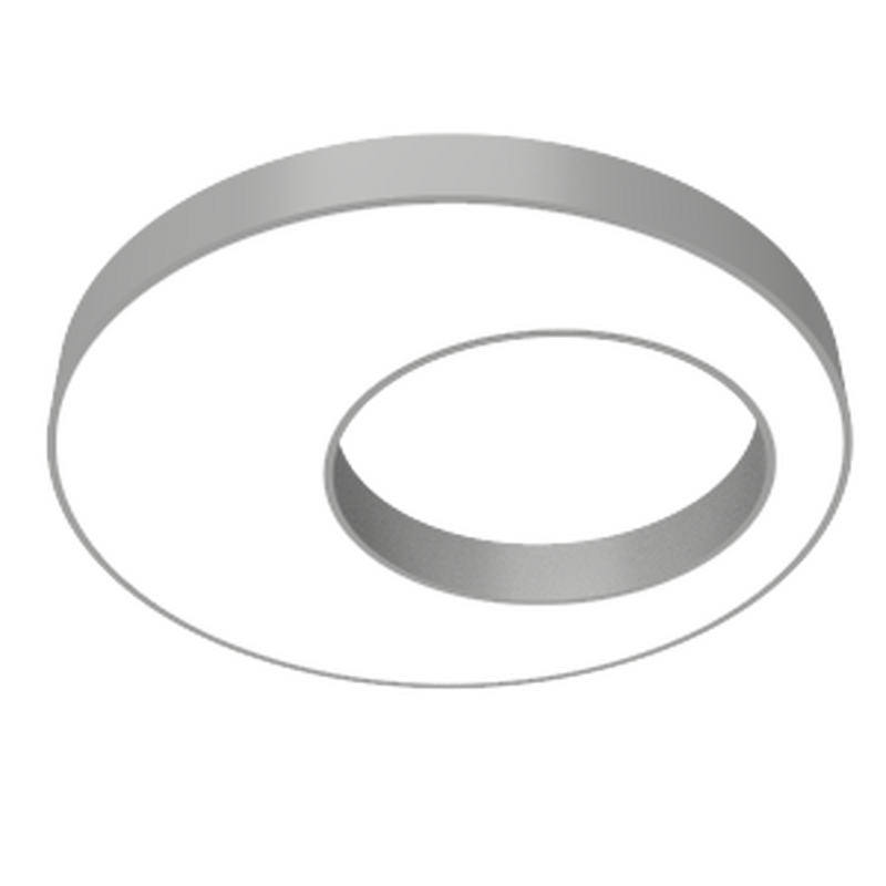 Светодиодный светильник VARTON Cosmo excentric 1200х115 мм 65 Вт подвесной CRI90 3000 K RAL7045 серый муар с рассеивателем опал