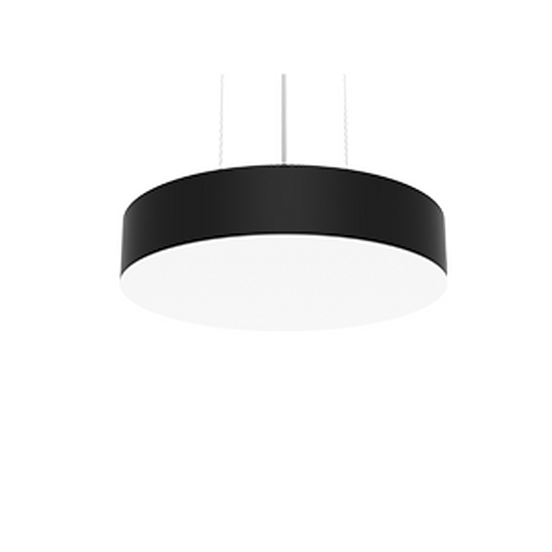 Светодиодный светильник VARTON Deleo подвесной 25 Вт CRI90 4000 К 400x80 мм с рассеивателем опал RAL9005 черный матовый