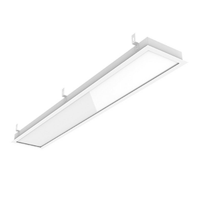 Светодиодный светильник VARTON GR270/F 2.0 30 Вт 3000 K с рассеивателем опал 1215х207х50 мм с планками для подвеса IP40 c РАМКОЙ монтажный размер 1188х180 мм аварийный автономный постоянного действия