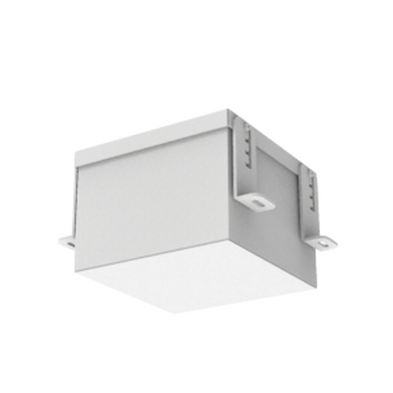 Светодиодный светильник VARTON DL-Grill 150х150 мм 18 Вт CRI90 для потолка Грильято с шириной ламели 10 мм встраиваемый 4000 K 140х140х100 мм IP54 RAL9003 белый муар