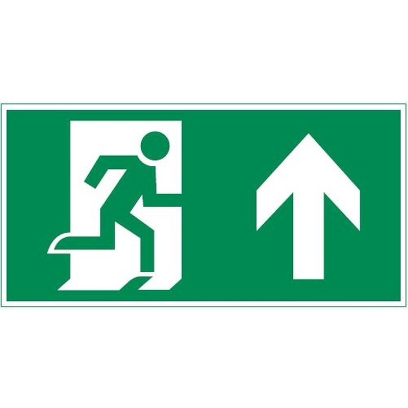 пиктограмма "ФИГУРА / СТРЕЛКА ВВЕРХ" 300х150мм для аварийно-эвакуационного светильника Giant/Vision/Twofold/Evade