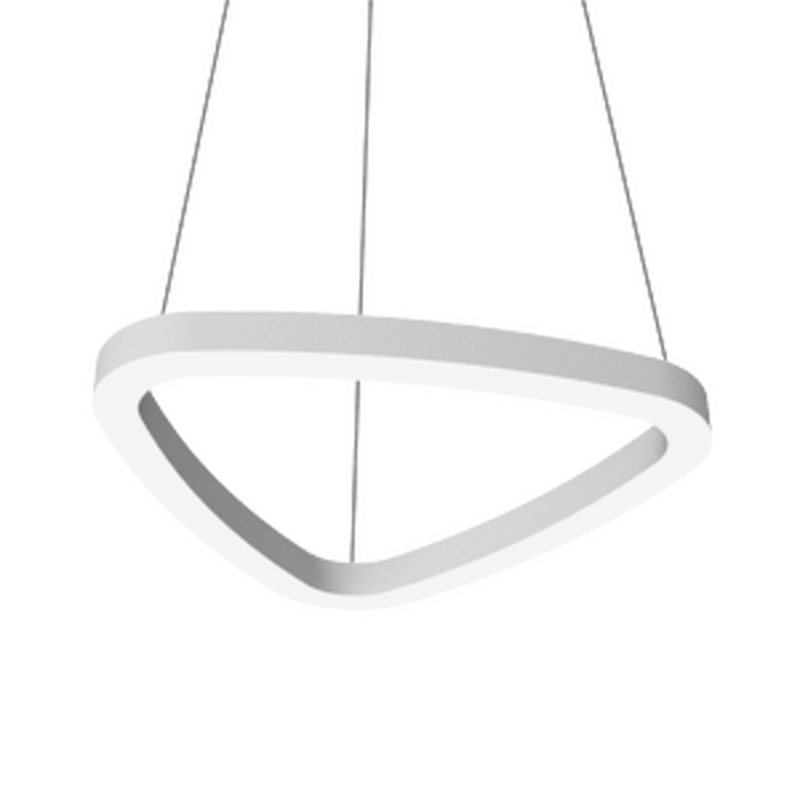 Светильник VARTON Enso A 560х530х40 мм 40 Вт CRI90 4000 K подвесной RAL9003 белый матовый с рассеивателем опал