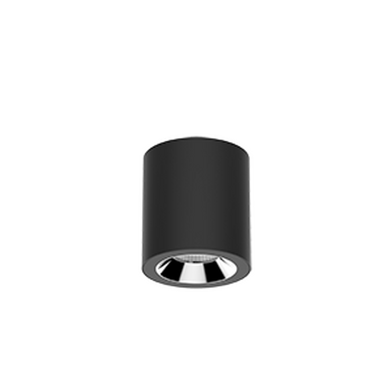 Светодиодный светильник VARTON DL-02 Tube накладной 100х110 мм 12 Вт 4000 K 35&deg; RAL9005 черный муар диммируемый по протоколу DALI