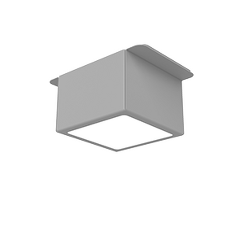 Светодиодный светильник VARTON DL-Grill CRI90 для потолка Грильято 75х75 мм с шириной ламели 15 мм 10 Вт 3000 К 60x60x60 мм RAL7024 серый муар диммируемый по протоколу DALI