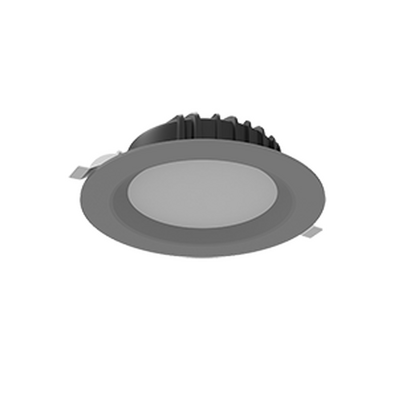 Светодиодный светильник VARTON DL-01 круглый встраиваемый 190x70 мм 16 Вт Tunable White (2700-6500 K) IP54/20 RAL7045 серый муар диммируемый по протоколу DALI